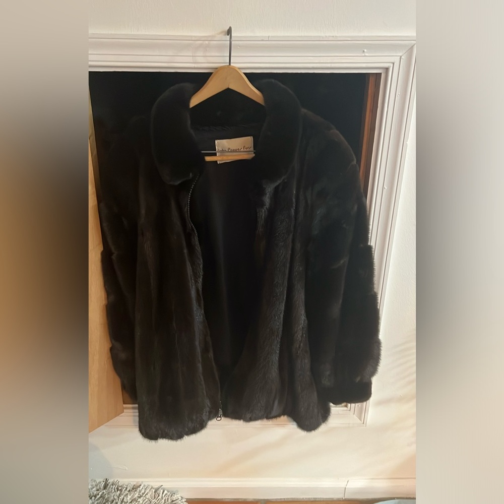 Black Mink Jacket with hood